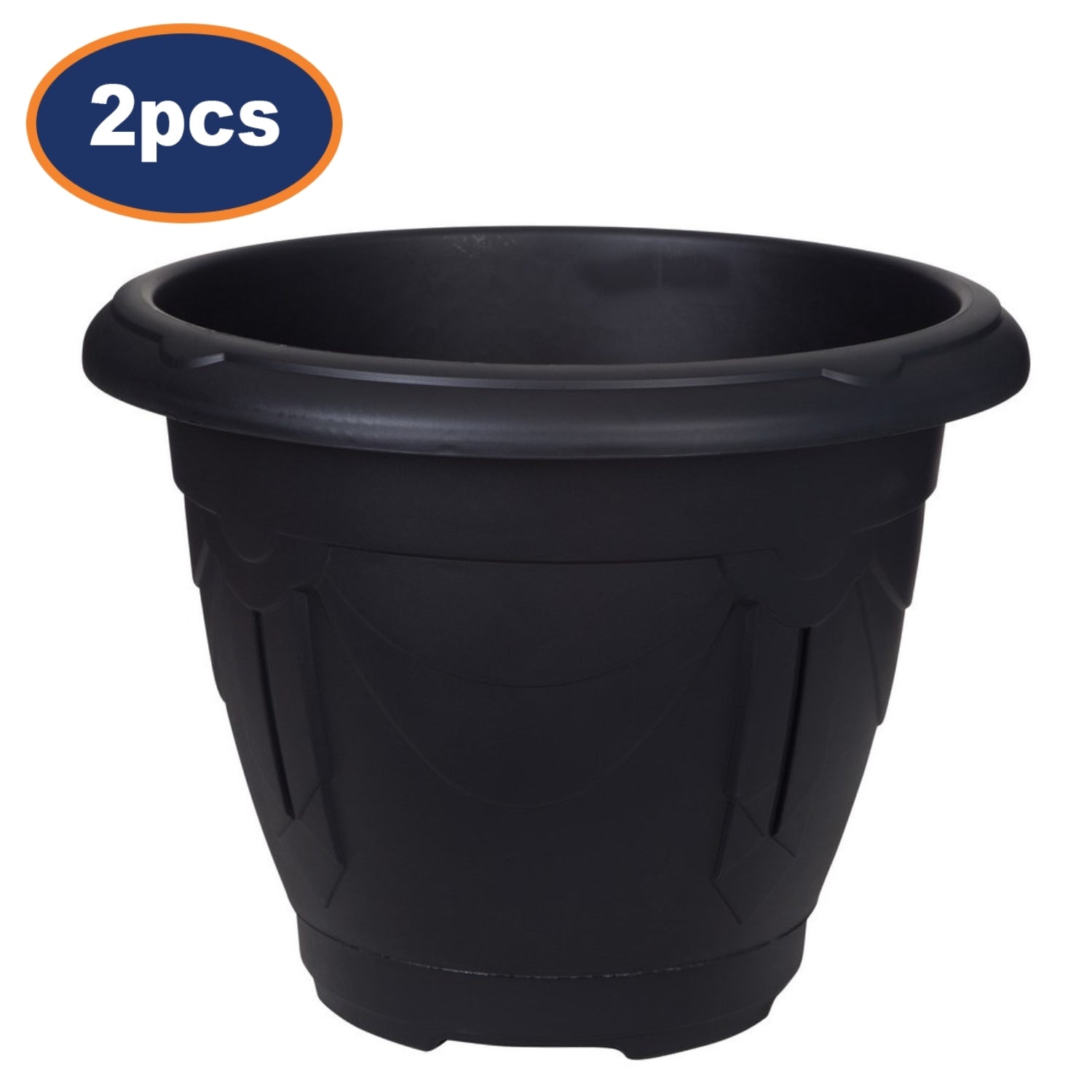 2Pcs 43cm Plastic Planter Round Venetian Flower Plant