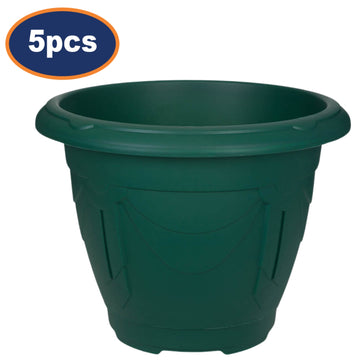 5Pcs 24cm Green Venetian Round Planter