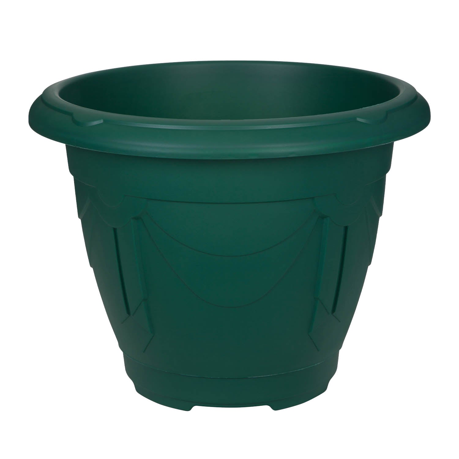 24cm Green Venetian Round Planter