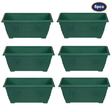 6pcs 40cm Window Green Box Planter Plastic