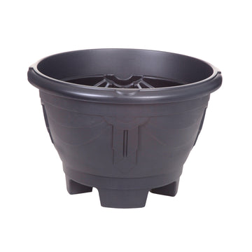 43cm Venetian Round Planter Black