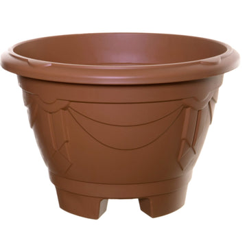 2Pcs 34cm Terracotta Venetian Round Planter With Legs