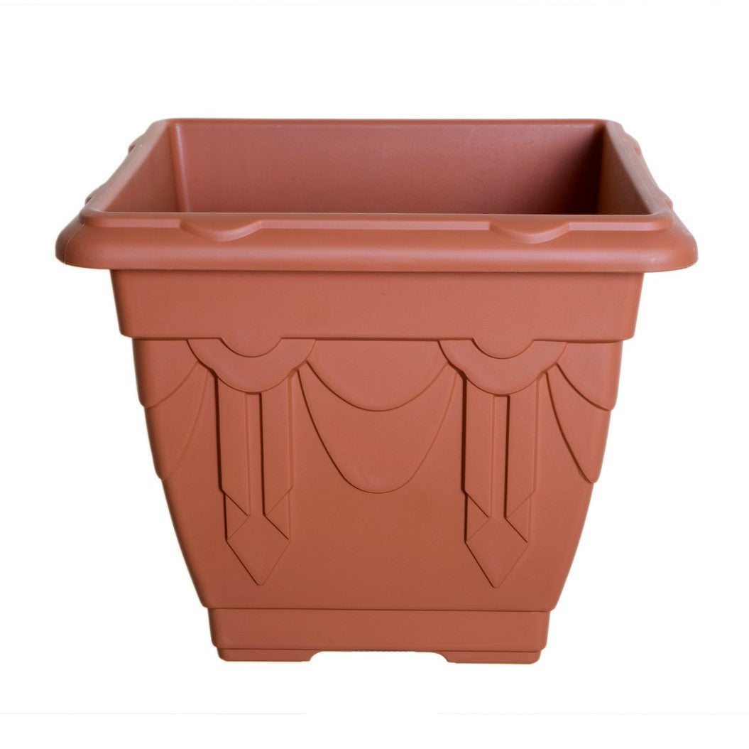 22cm Plastic Planter Square Venetian Flower Garden Basket