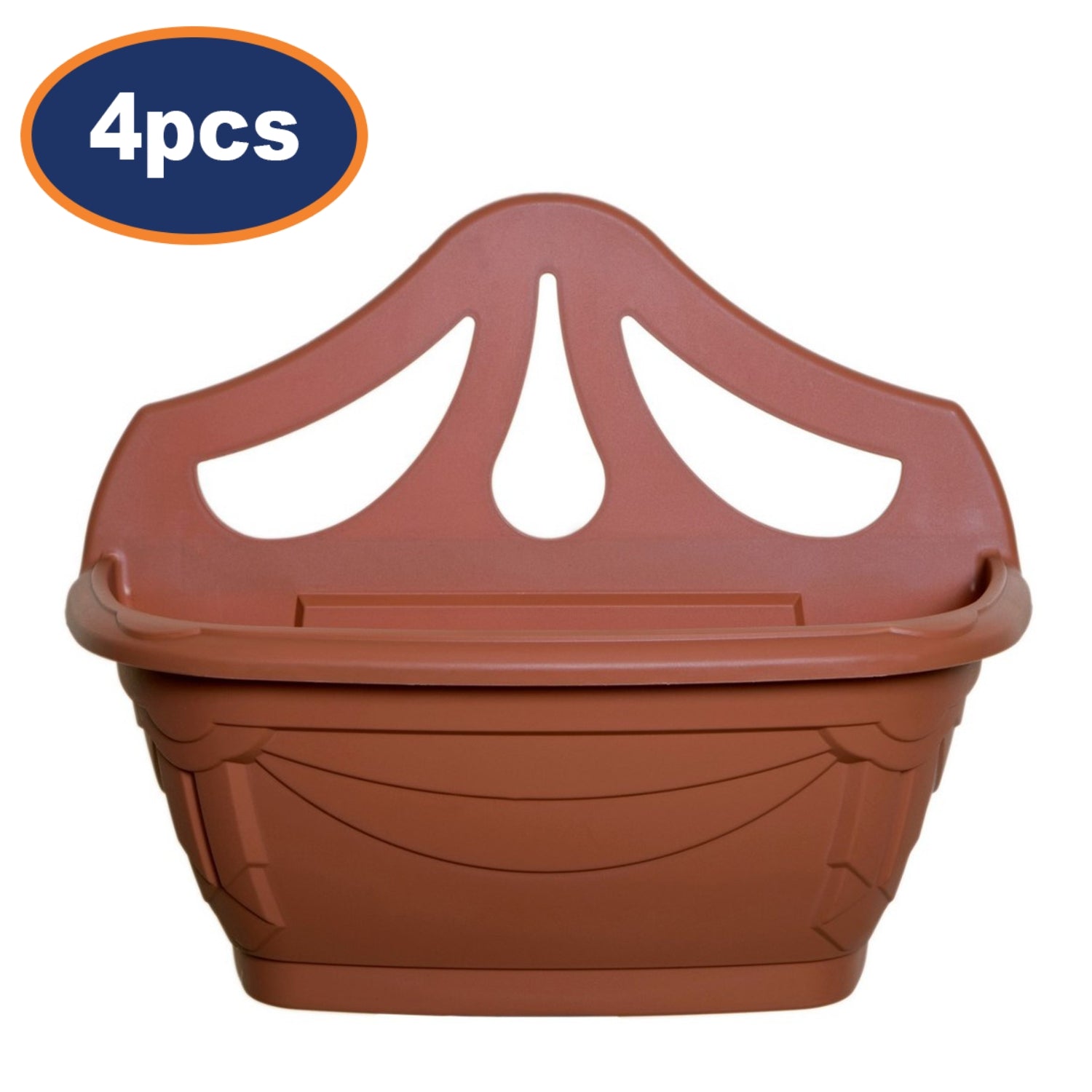 4Pcs 42cm Wall Hanging Planter Plastic Venetian Pot