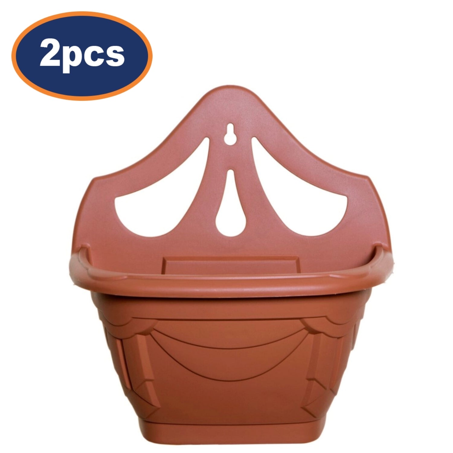 2Pcs 31cm Wall Hanging Planter Plastic Venetian