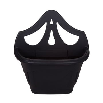 31cm Wall Hanging Planter Plastic Black Garden Basket