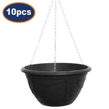 10Pcs 32cm Terracotta Venetian Hanging Round Plastic Planter