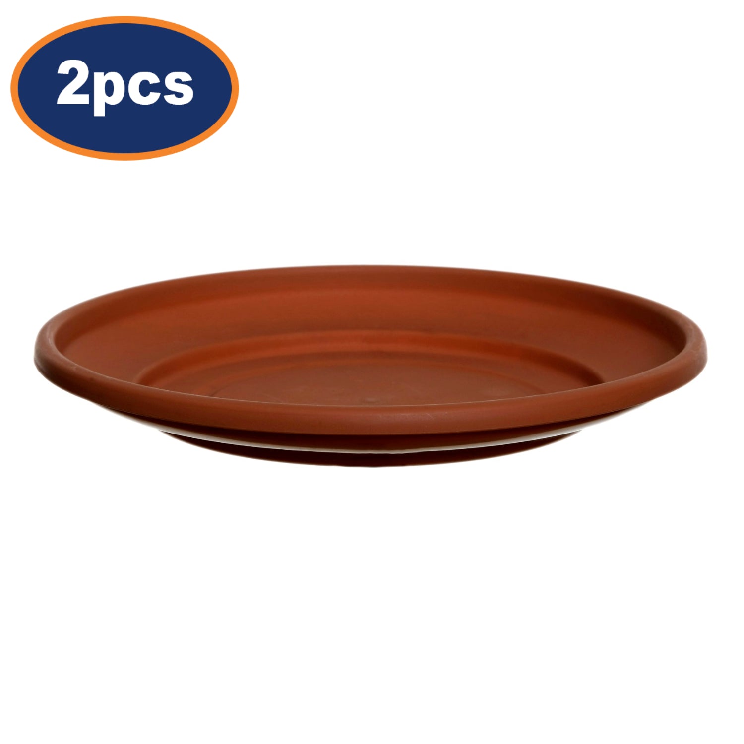 2Pcs 27cm Terracotta Plastic Planter Saucer Trays