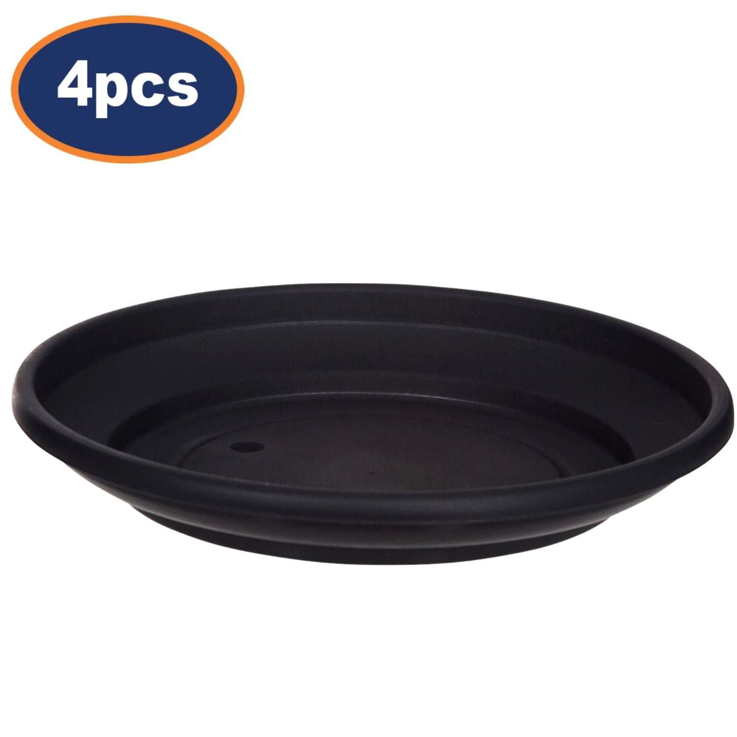 4Pcs 27cm Black Planter Saucer