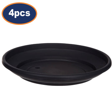 4Pcs 27cm Black Planter Saucer