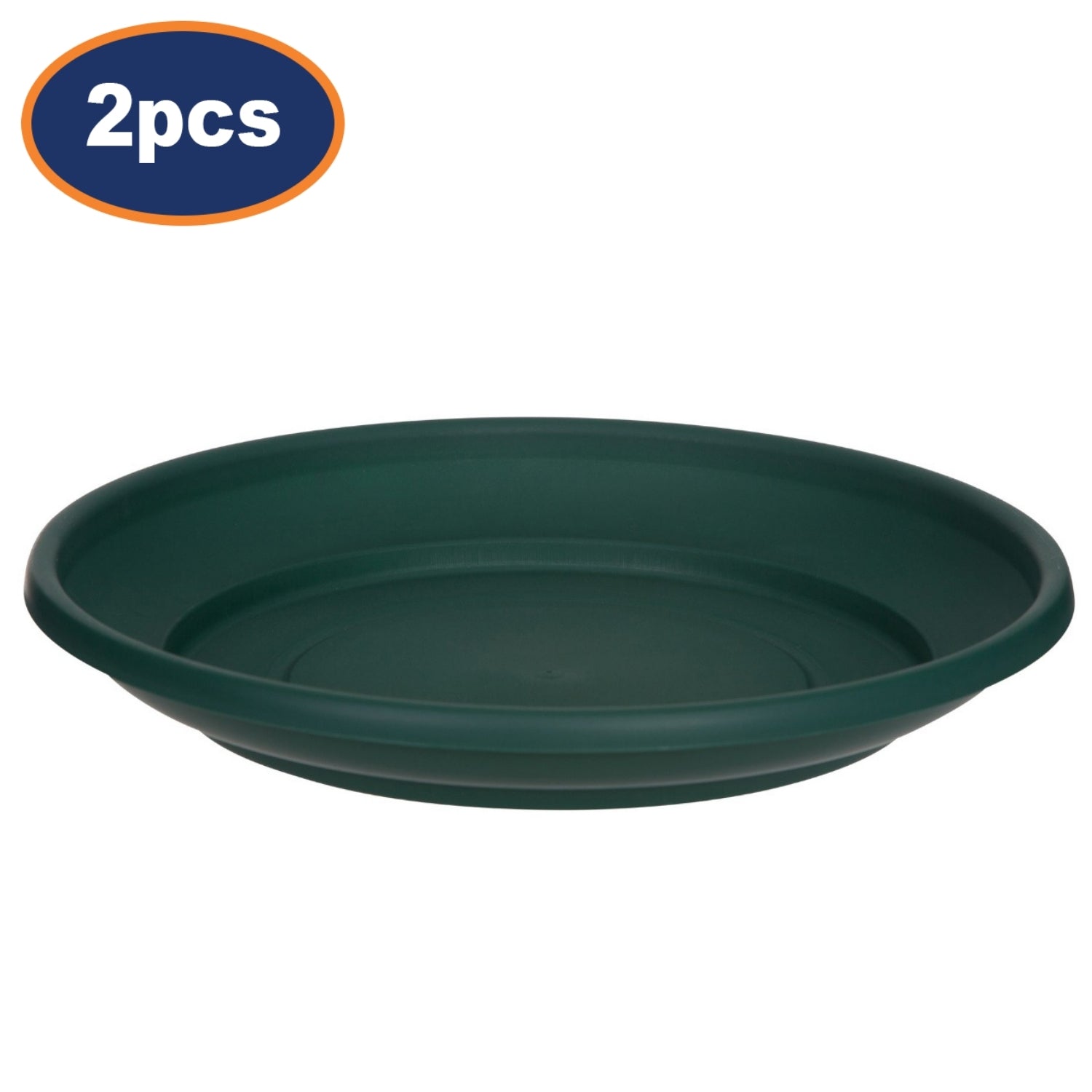 2Pcs 20cm Green Venetian Round Planter Saucer