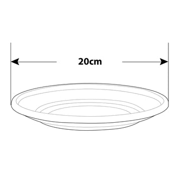 20cm Venetian Saucer Terracotta