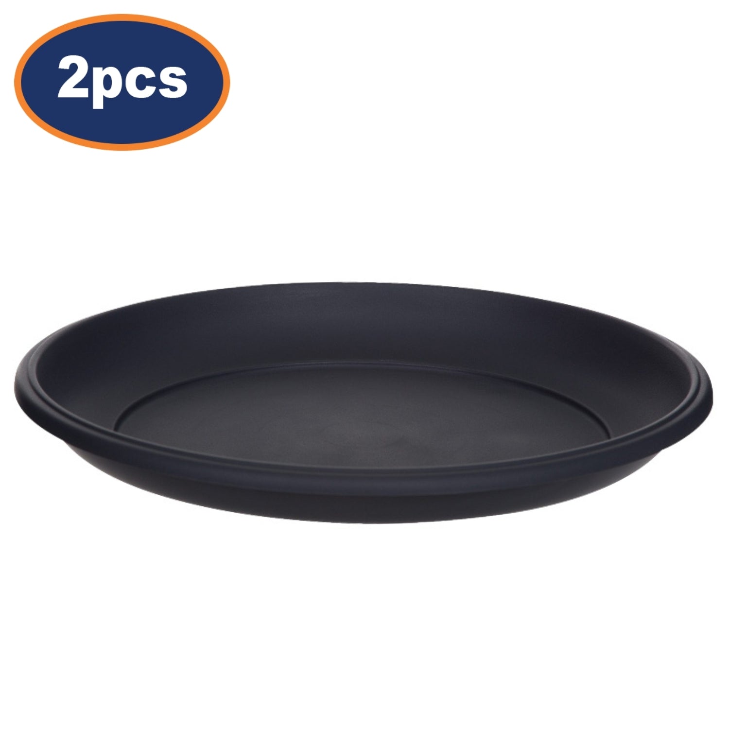 2Pcs 20cm Black Venetian Planters Saucer