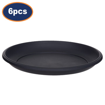 6Pcs 20cm Black Venetian Planters Saucer