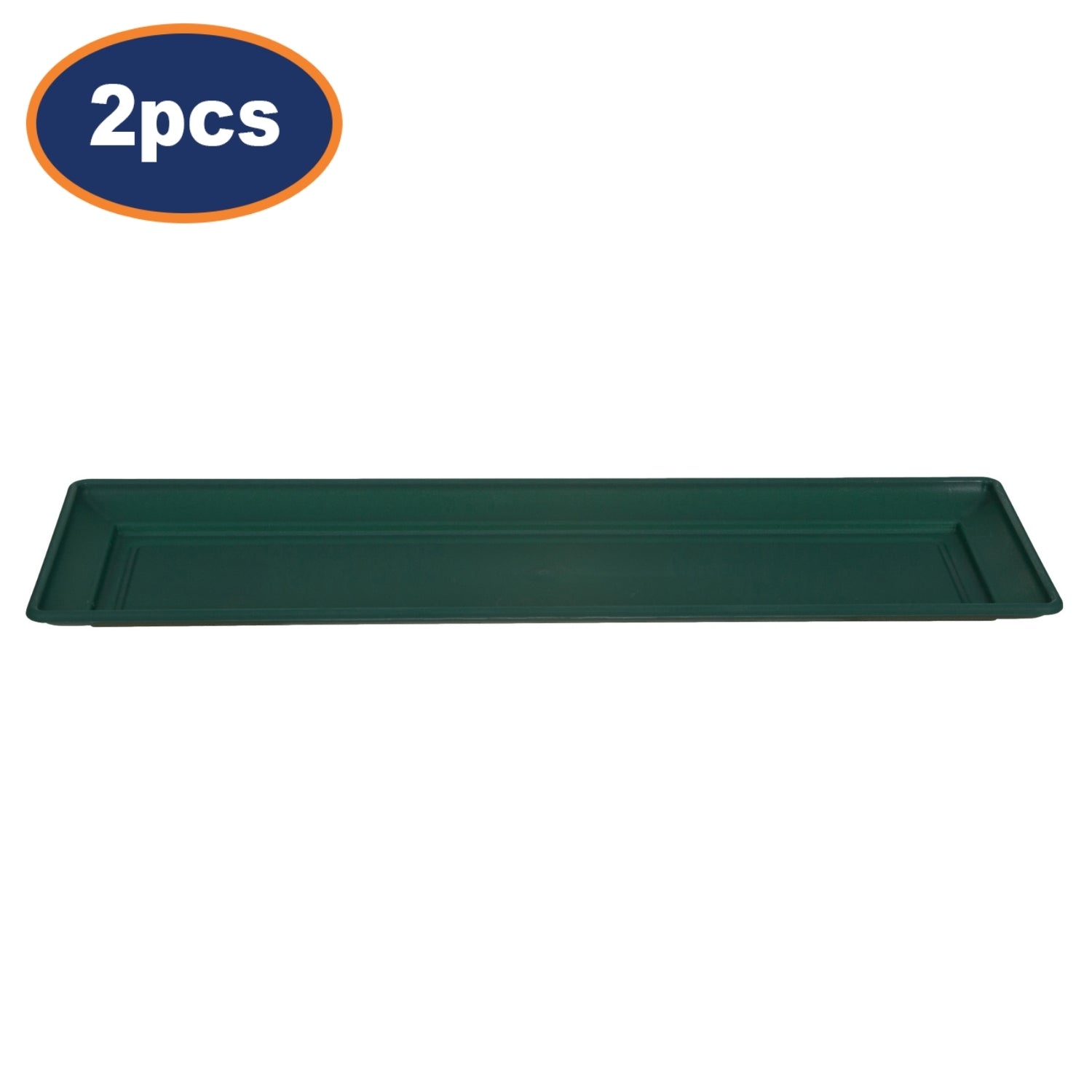 2pcs 57cm Green Planter Tray