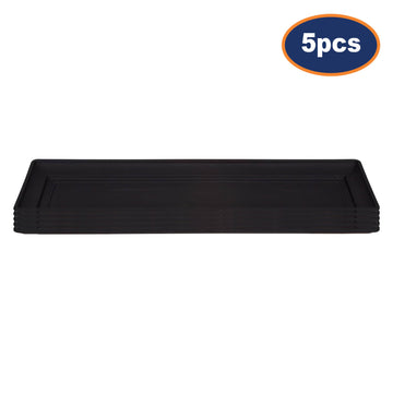 5pcs 57cm Planter Saucer Black Tray