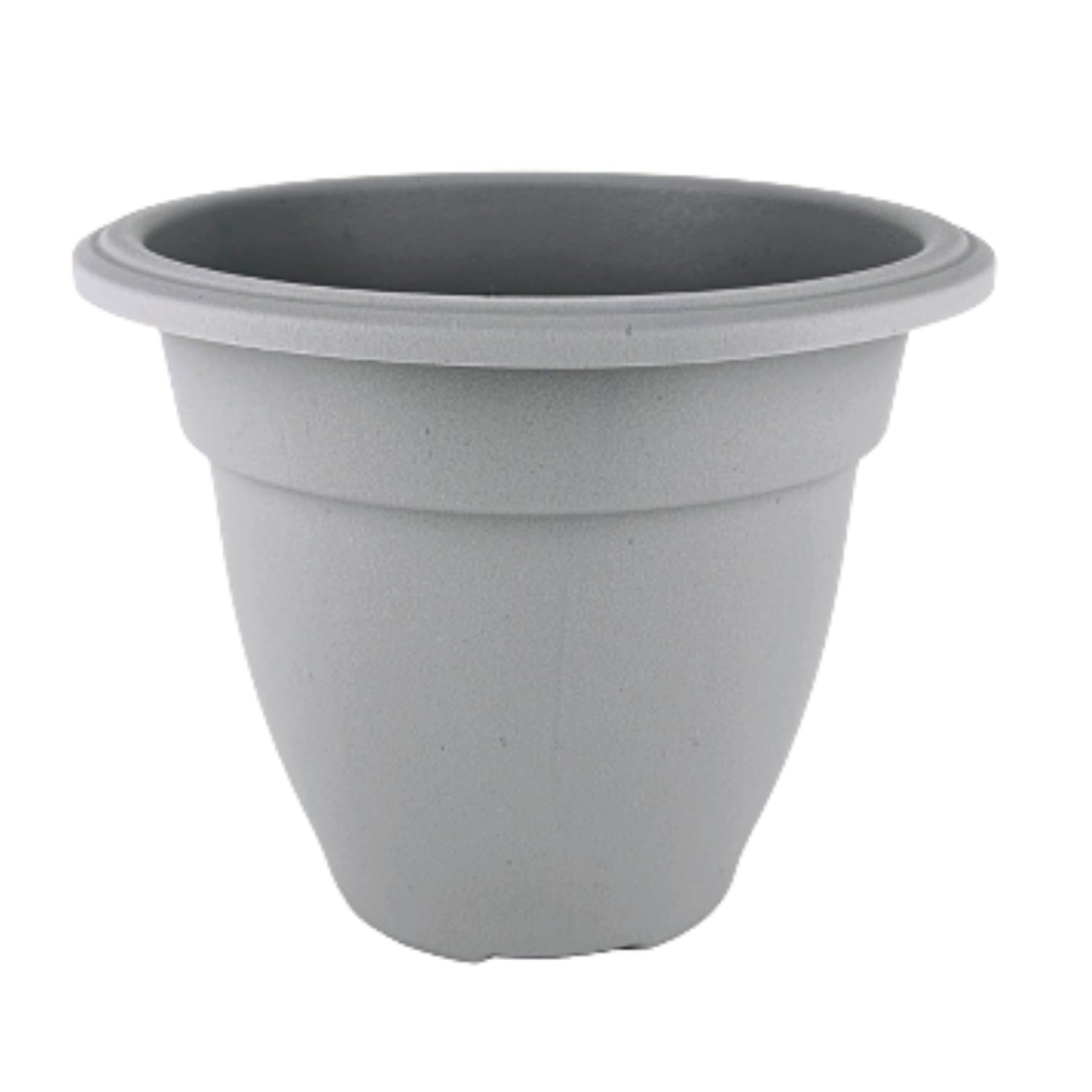 30cm Grey Plastic Round Planter