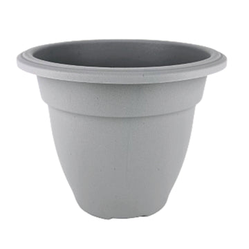 30cm Grey Plastic Round Planter