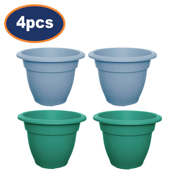 4pcs Blue Green 30cm Bell Planter Garden Round