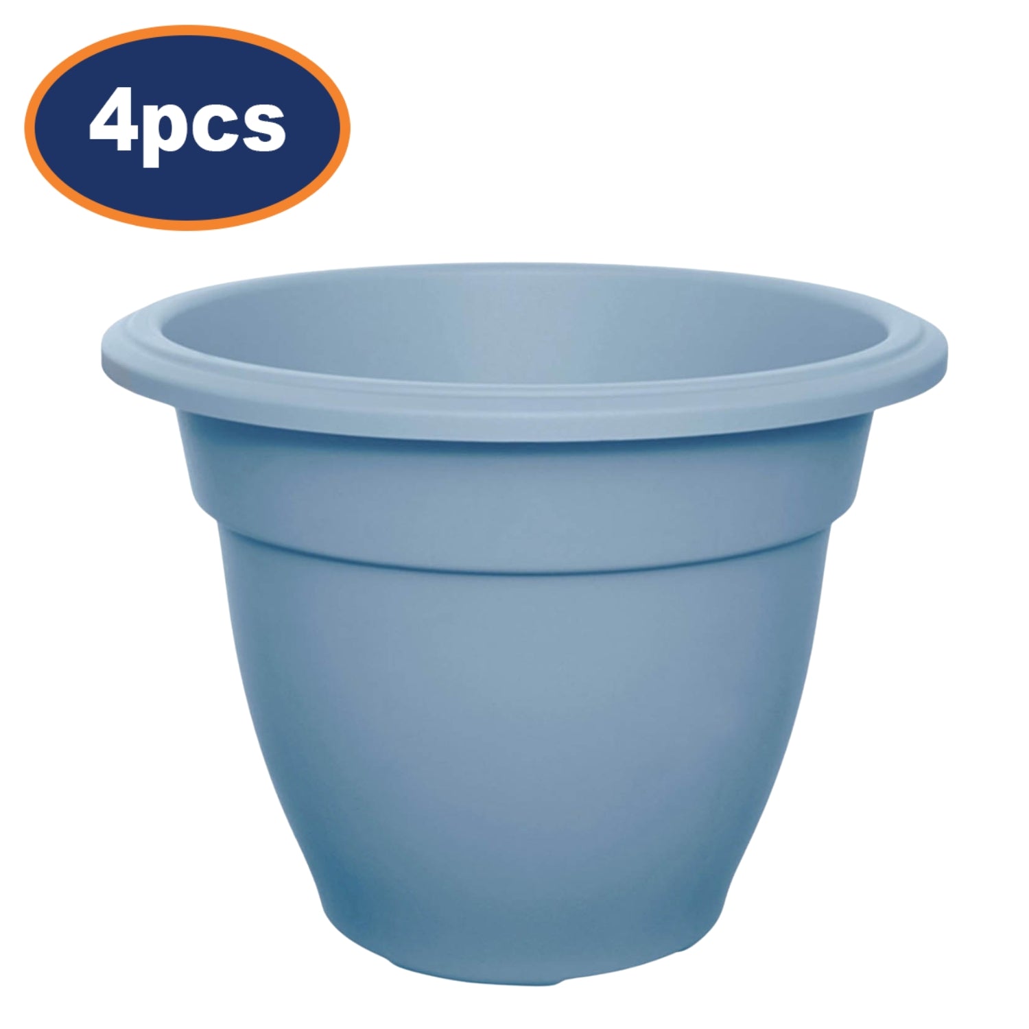 4pcs Blue 30cm Bell Planter Garden Round