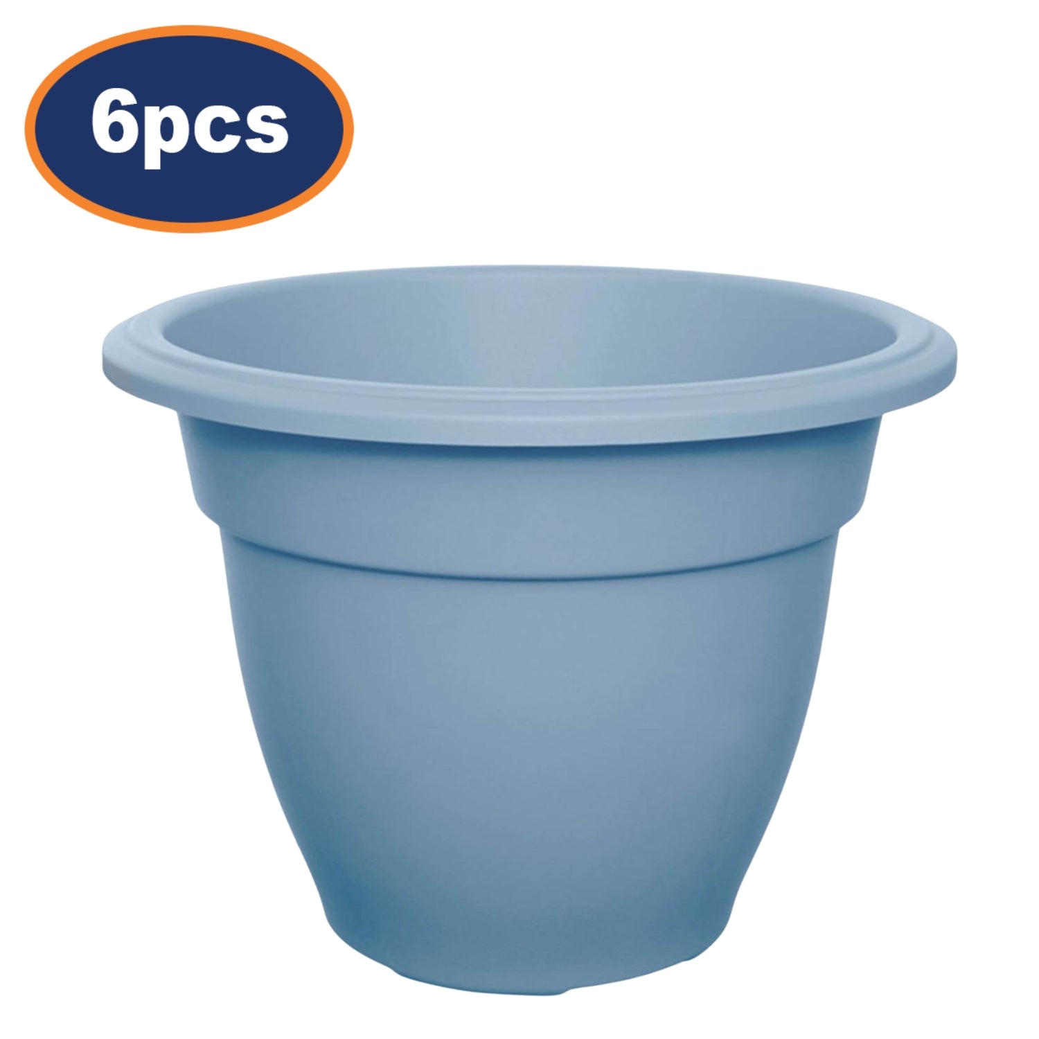 6pcs Blue 30cm Bell Planter Garden Round
