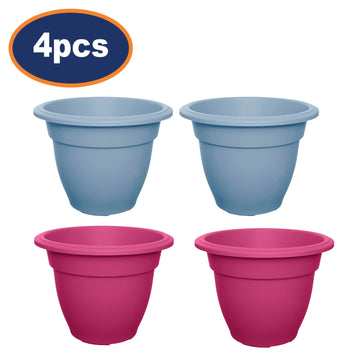 4pcs Blue Pink 30cm Bell Planter Garden Round