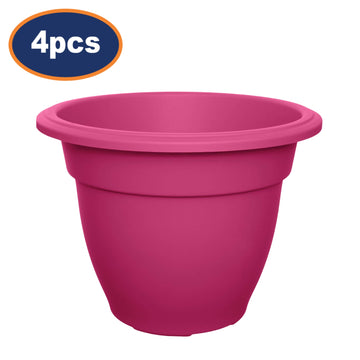 4pcs Pink 30cm Bell Planter Garden Round