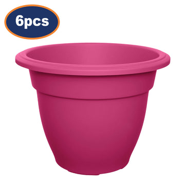 6pcs Pink 30cm Bell Planter Garden Round