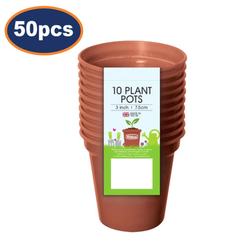 5 Pcs 7.5cm Garden Pots Set of 10 Growing Flower Pot Planter
