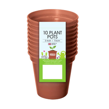7.5cm Garden Pots Set of 10 Growing Flower Pot Planter