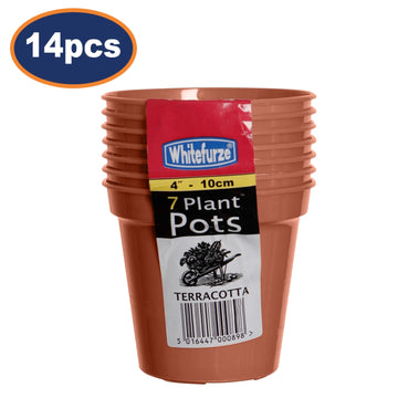 2 Pcs 10 cm Garden Pots Set of 14 Growing Flower Pot Planter