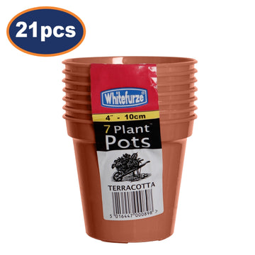 3 Pcs 10 cm Garden Pots Set of 21 Growing Flower Pot Planter