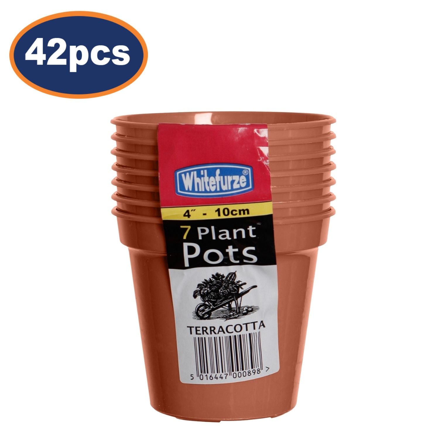 6 Pcs 10 cm Garden Pots Set of 42 Growing Flower Pot Planter