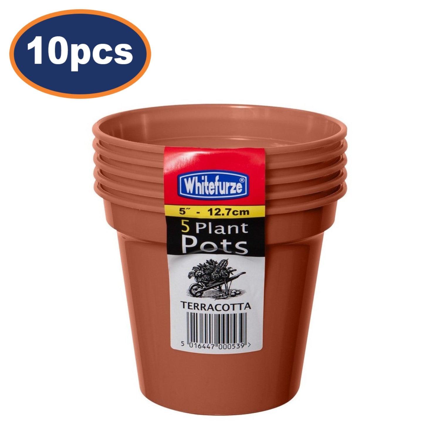 Set of 10 12cm Garden Pots