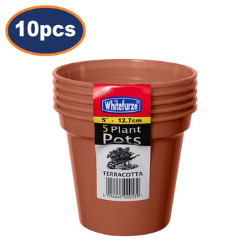 Set of 10 12cm Garden Pots