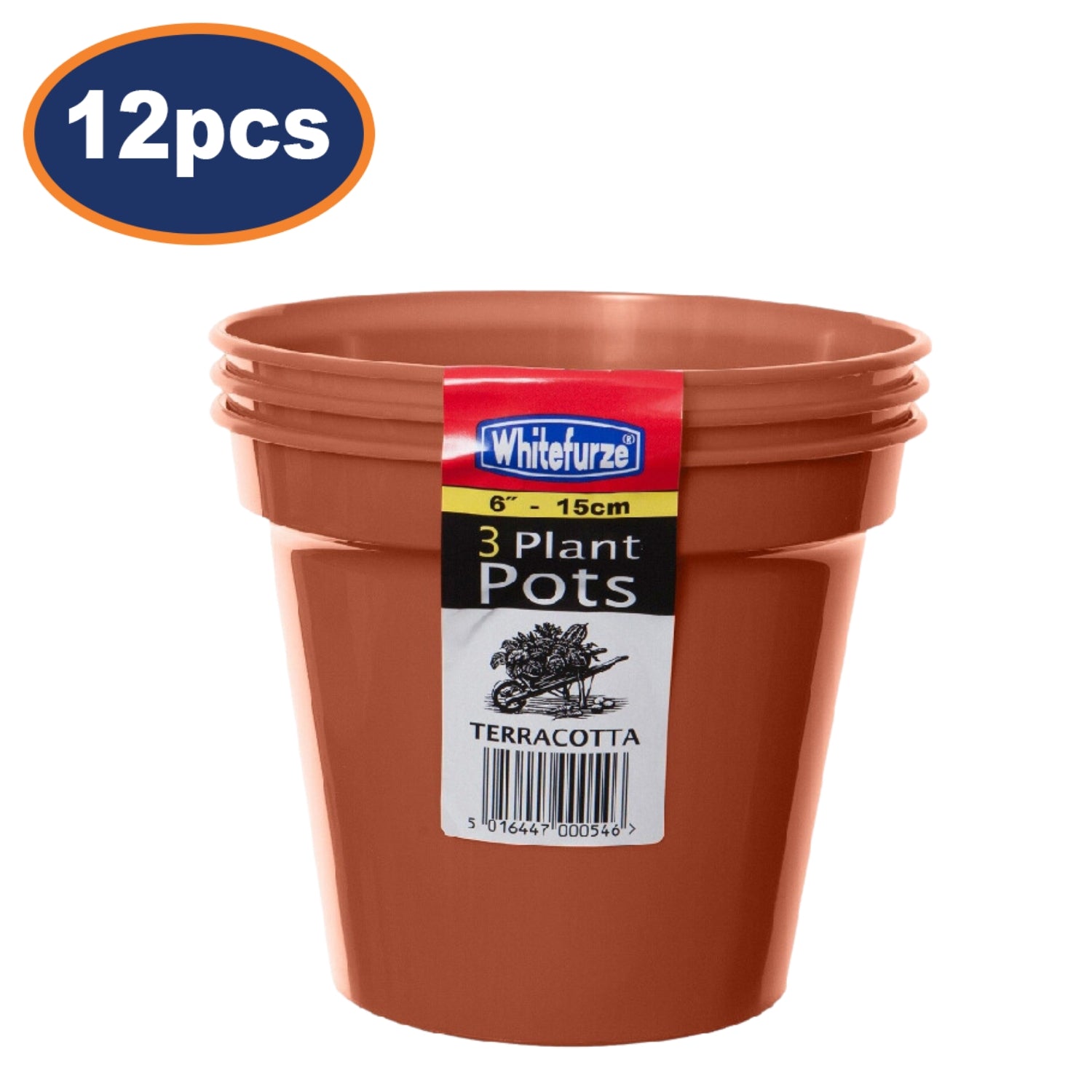 Set of 12 15cm Garden Pots