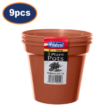 Set of 9 15cm Garden Pots