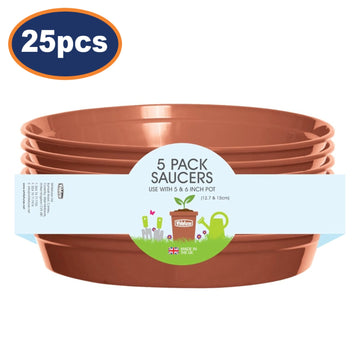 25-Pcs Pot Saucer Tray For 7.5 & 10cm