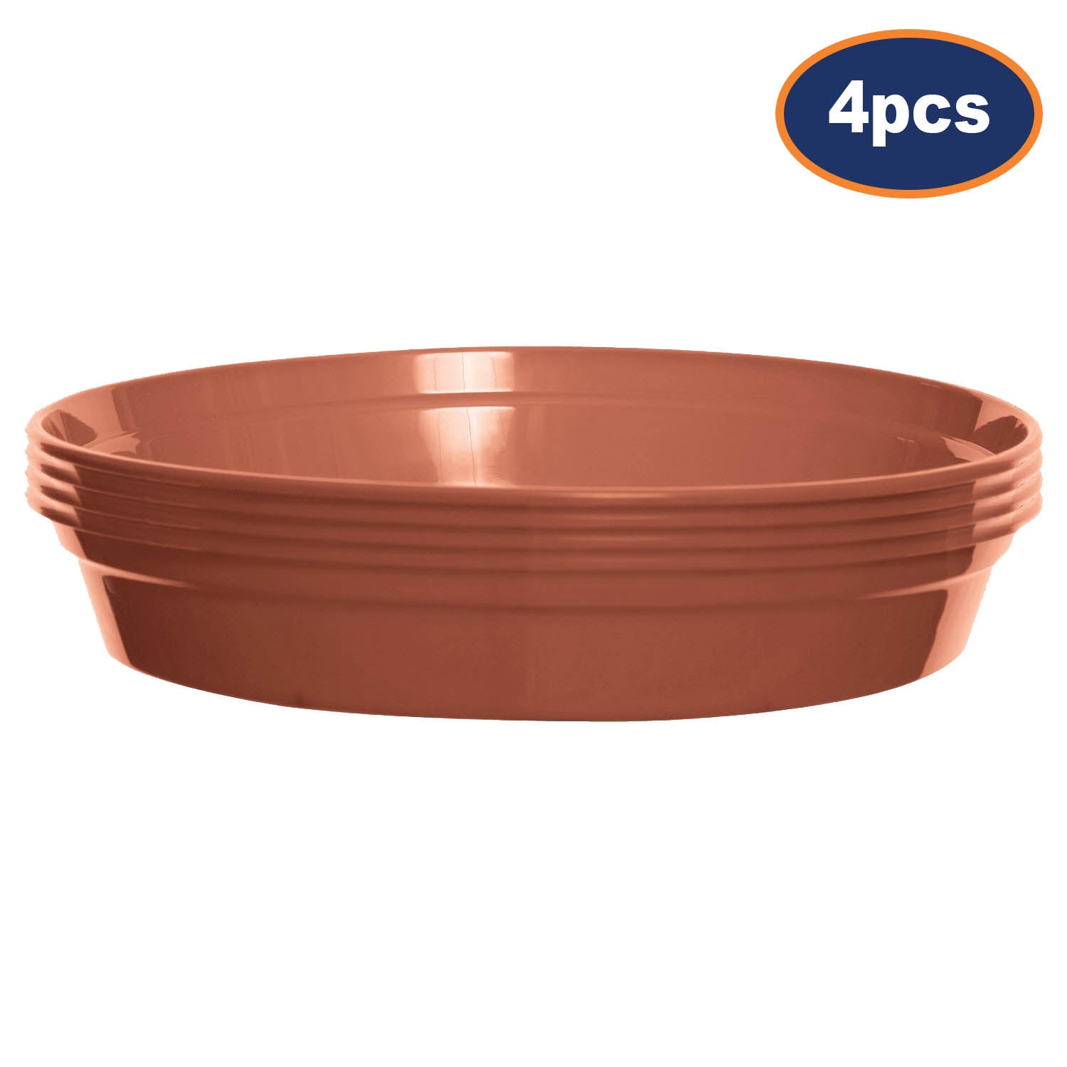 4-Pc Pot Saucer Tray for 17.5-20cm Flower Pot