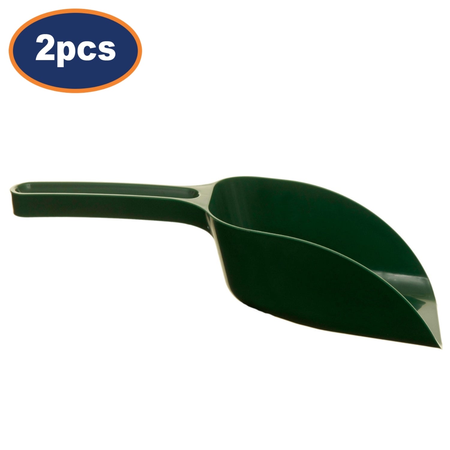 2Pcs Green Garden Compost Plastic Scoop