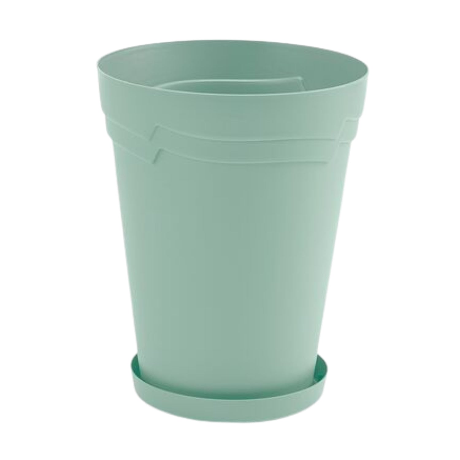 29cm Tall Round Boston Sage Green Flower Pot