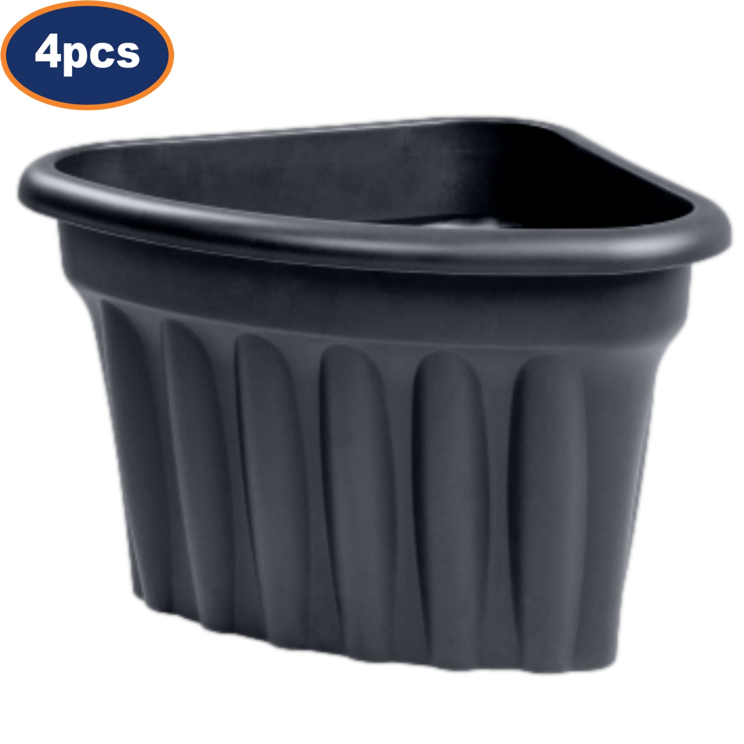 4Pcs 40cm 20L Plastic Corner Slate Planters