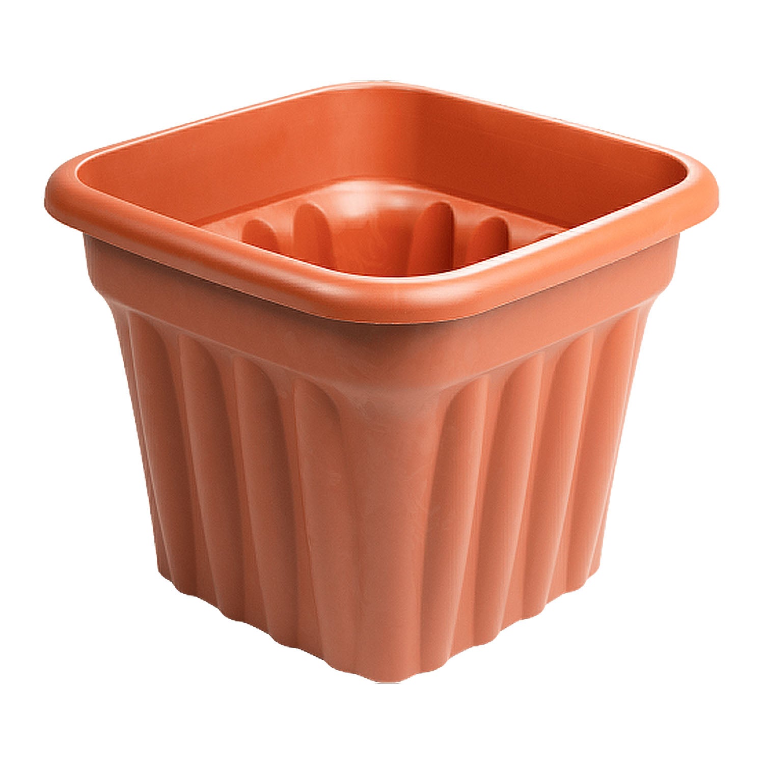 Vista 49cm Square Planter Terracotta