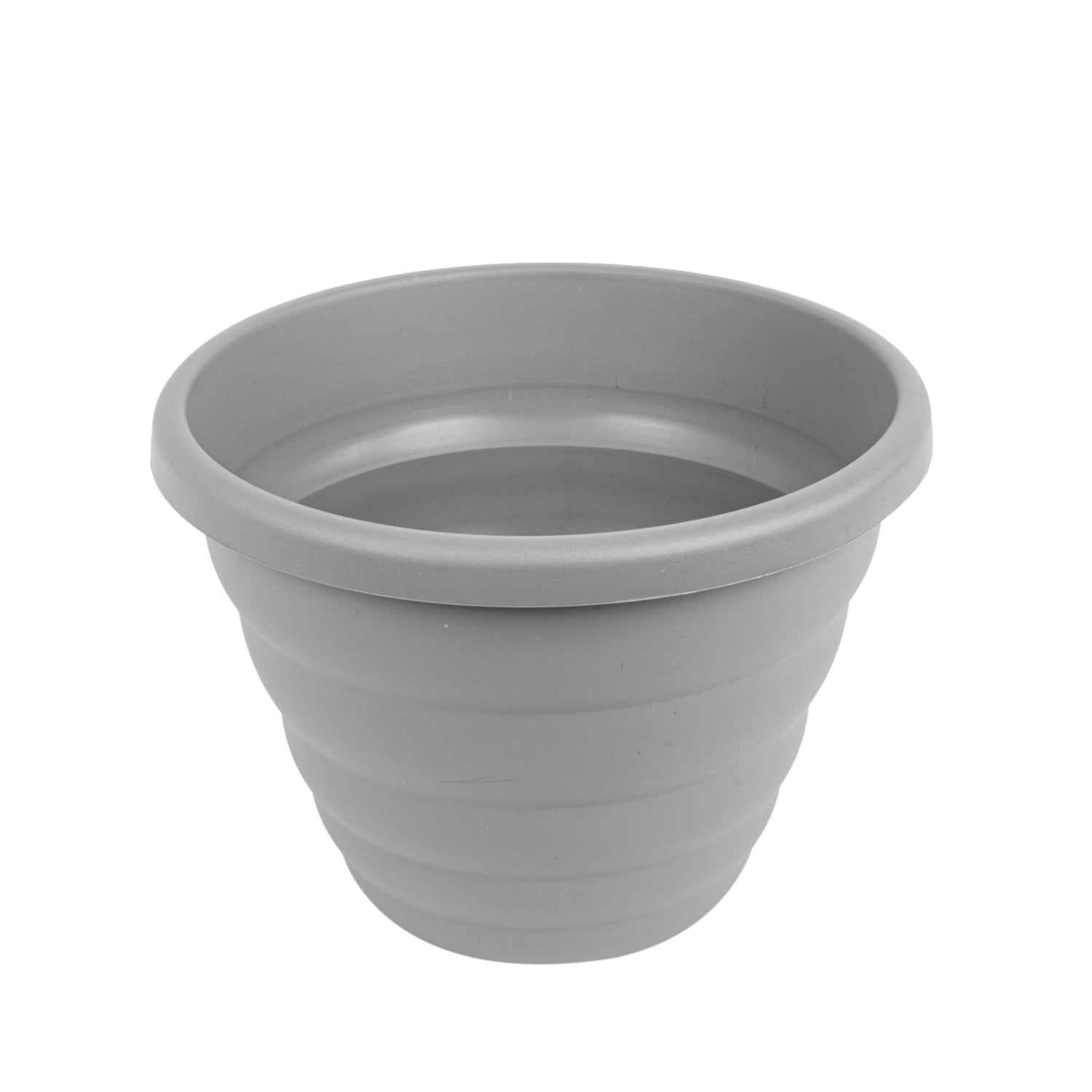 32cm Round Cement Grey Beehive Planter