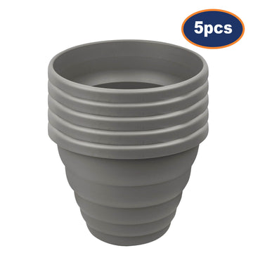 5Pcs 40cm Grey Plastic Beehive Round Planter