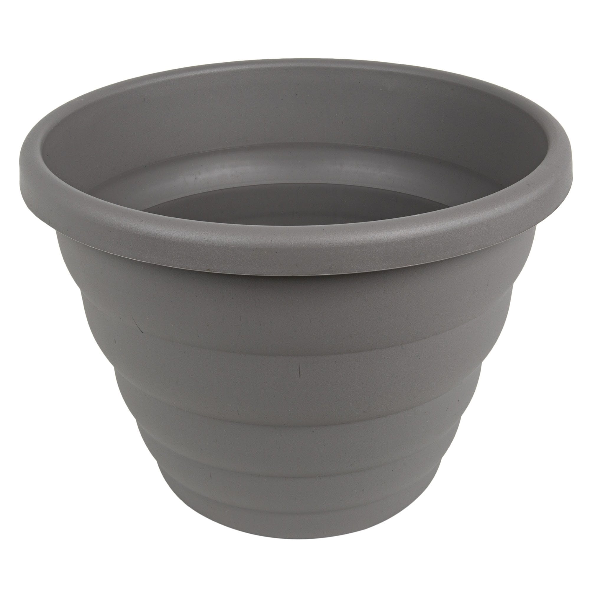 32cm Round Cement Grey Beehive Planter