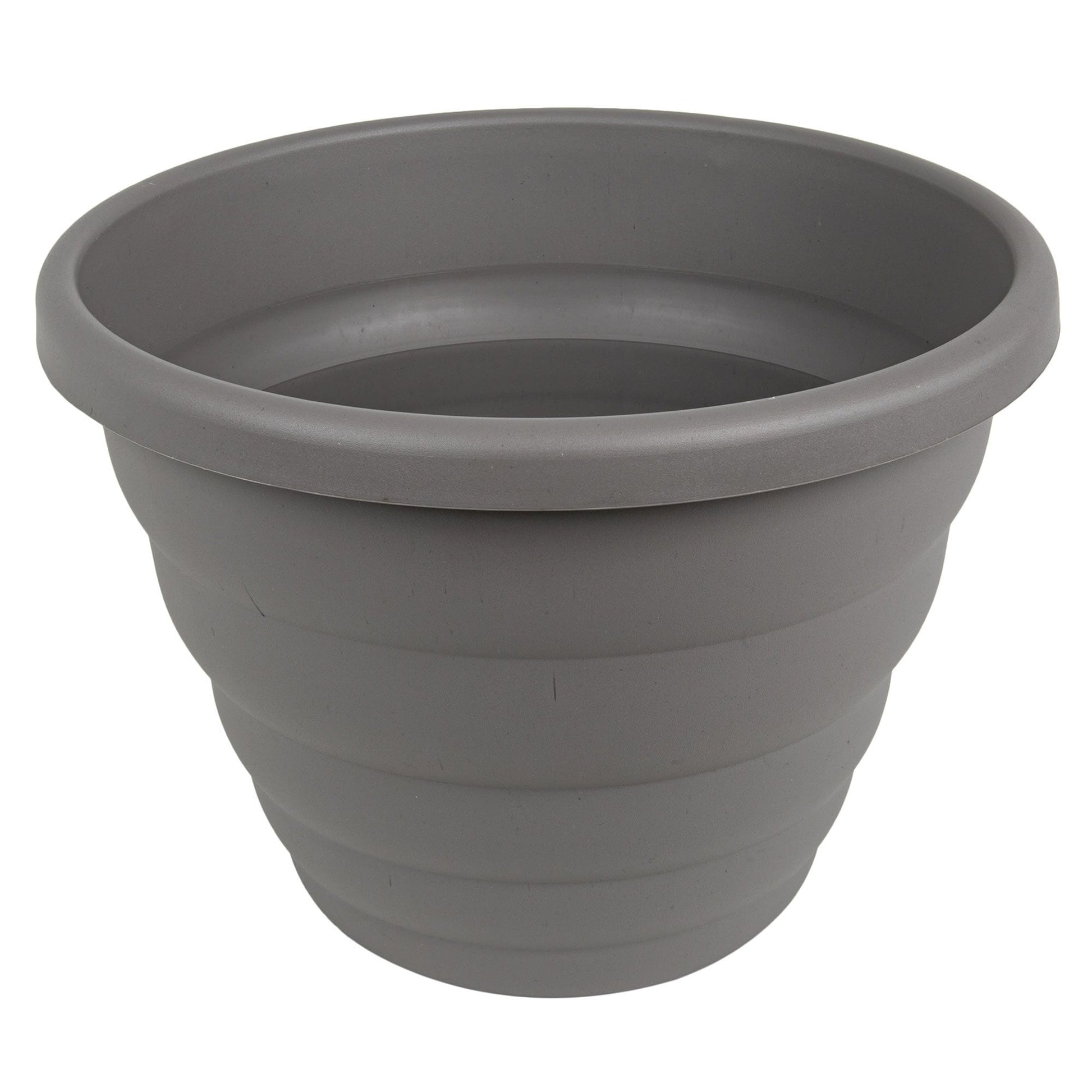 32cm Round Cement Grey Beehive Planter