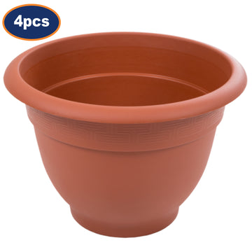 4Pcs 36cm Terracotta Bell Round Plastic Planters