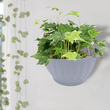 30cm Soft Grey Etruscan Wall Hanging Basket