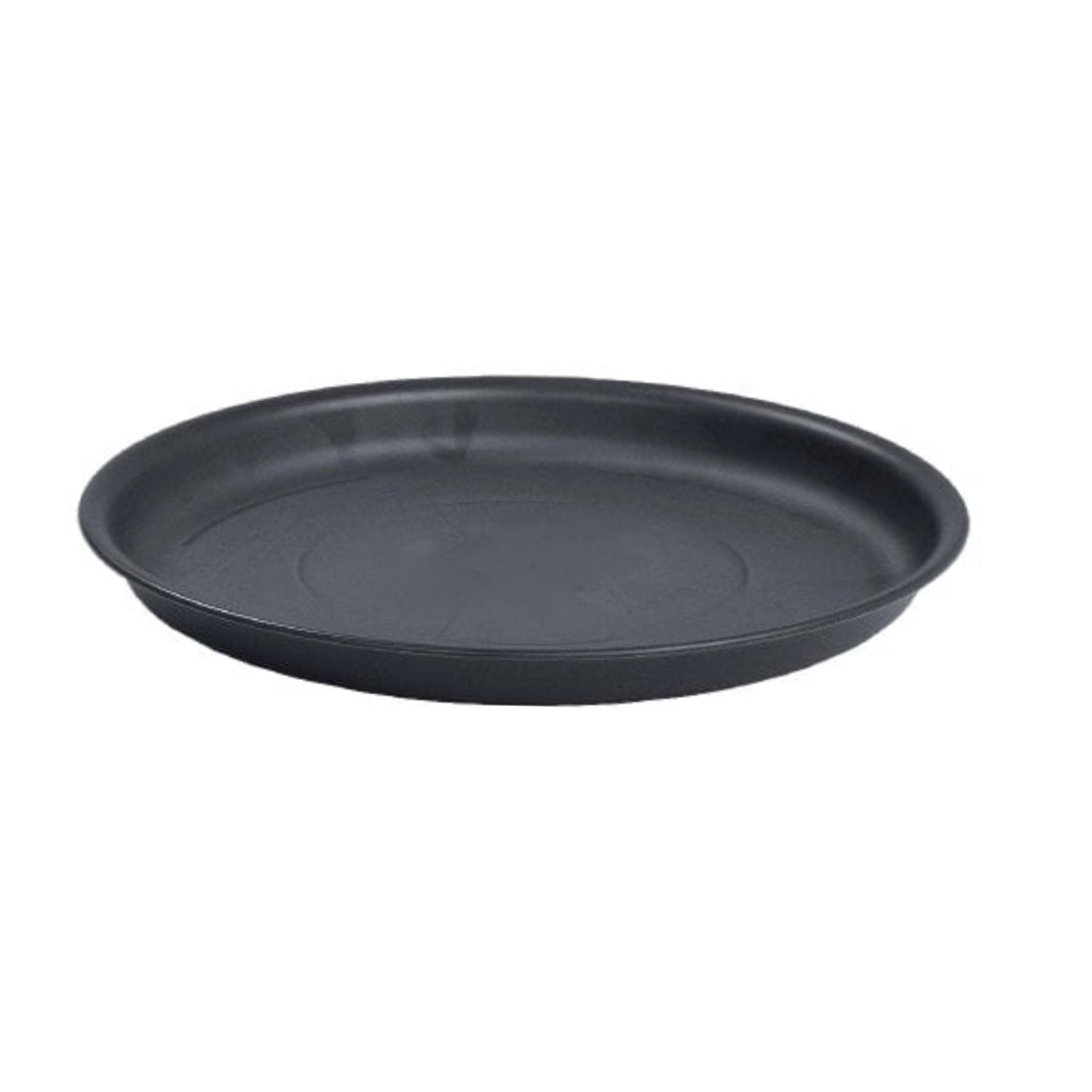 Vista 34cm Round Black Pot Saucer